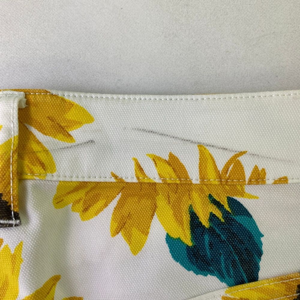 サイズ：0 PEARLY GATES パーリーゲイツ パンツ ひまわり ホワイト系