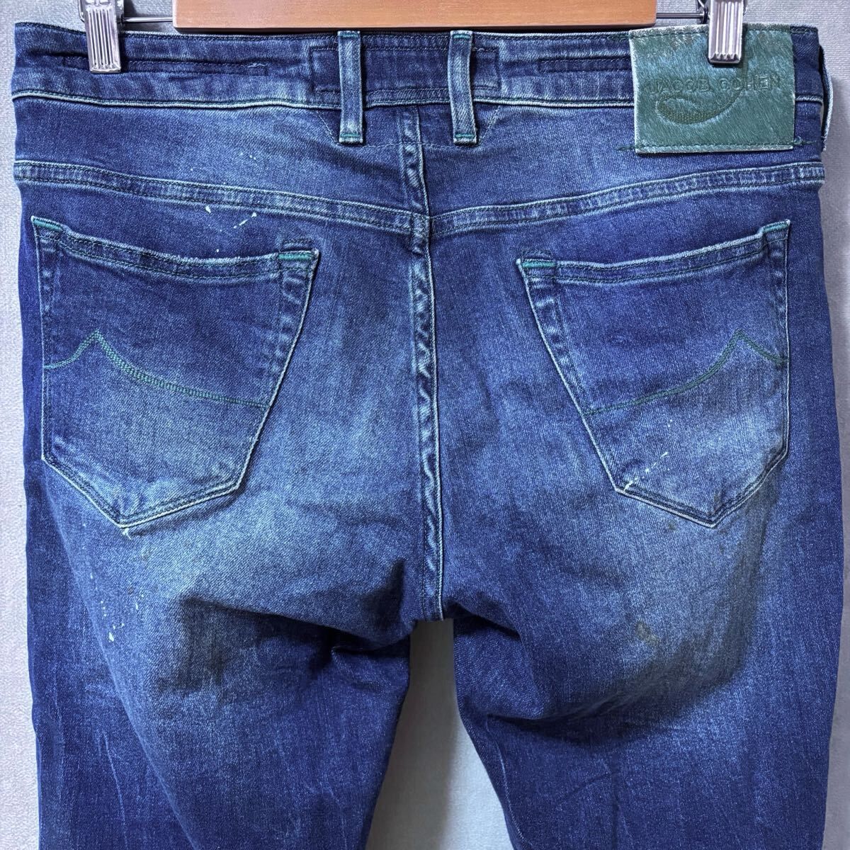 美品✨ヤコブコーエン デニムパンツ スキニー インディゴブルー 29インチ ヤコブコーエンインディゴブルースキニーデニム
