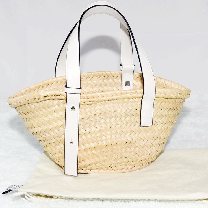 【chunko】LOEWE ロエベ バスケットバッグ スモール ホワイト LOEWE ロエベ かごバッグ スモール ホワイト chunko】LOEWE ロエベ