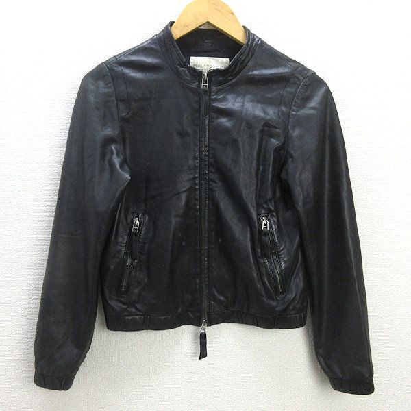 BEAUTY＆YOUTH UNITED ARROWS 羊革ラムレザー ライダース BEAUTY＆YOUTH UNITED ARROWS 羊革ラムレザー ライダース
