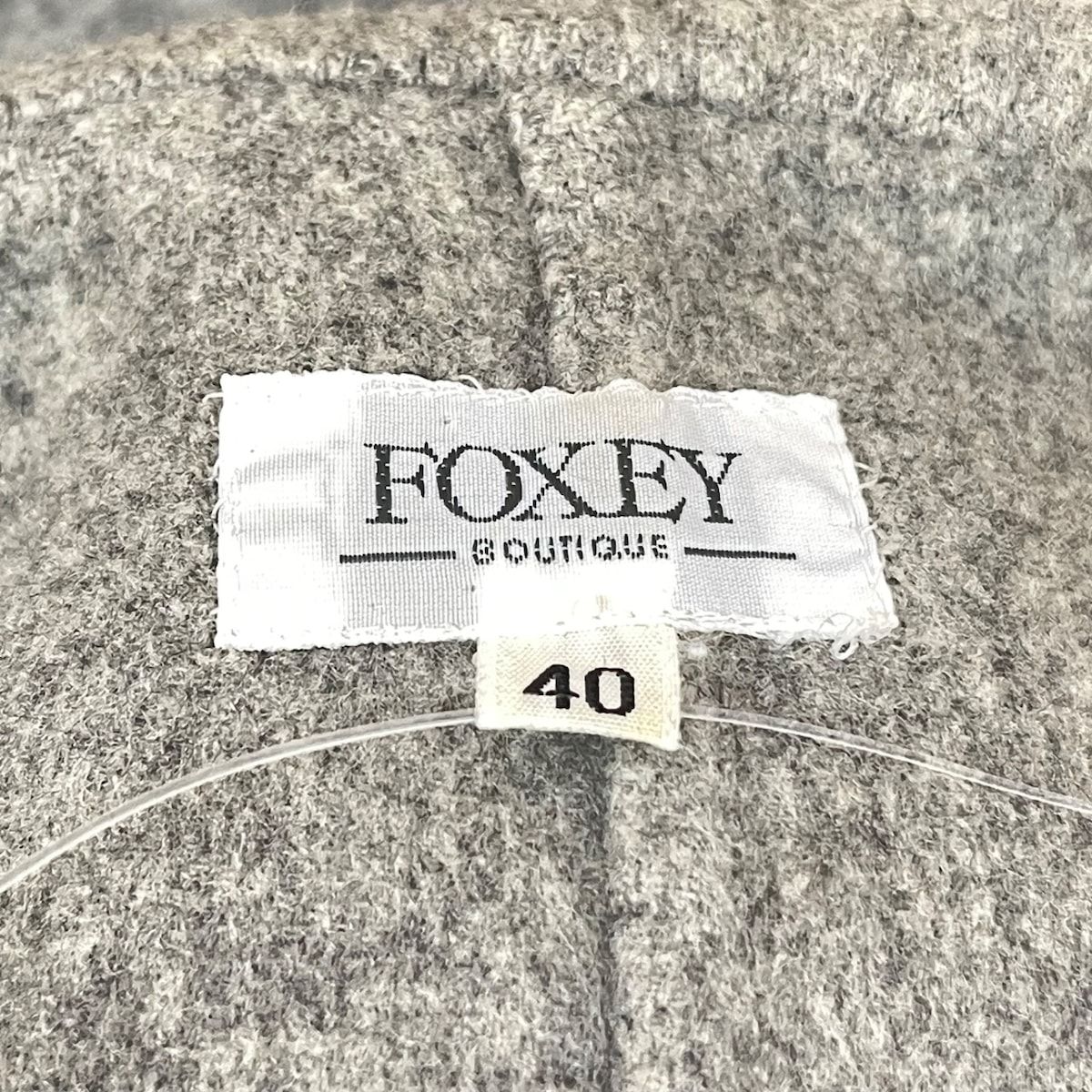 FOXEY(フォクシー) コート サイズ40 M レディース美品 - グレー 長袖/カシミヤ/春/秋 - メルカリ