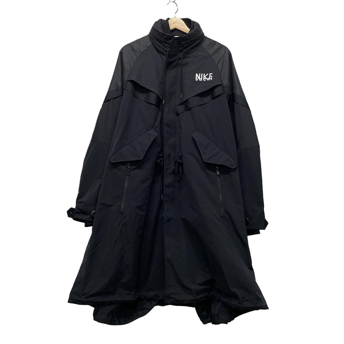 Sacai サカイ コート サイズM レディース - DQ9028 黒 長袖|春|秋|NIKEコラボ
