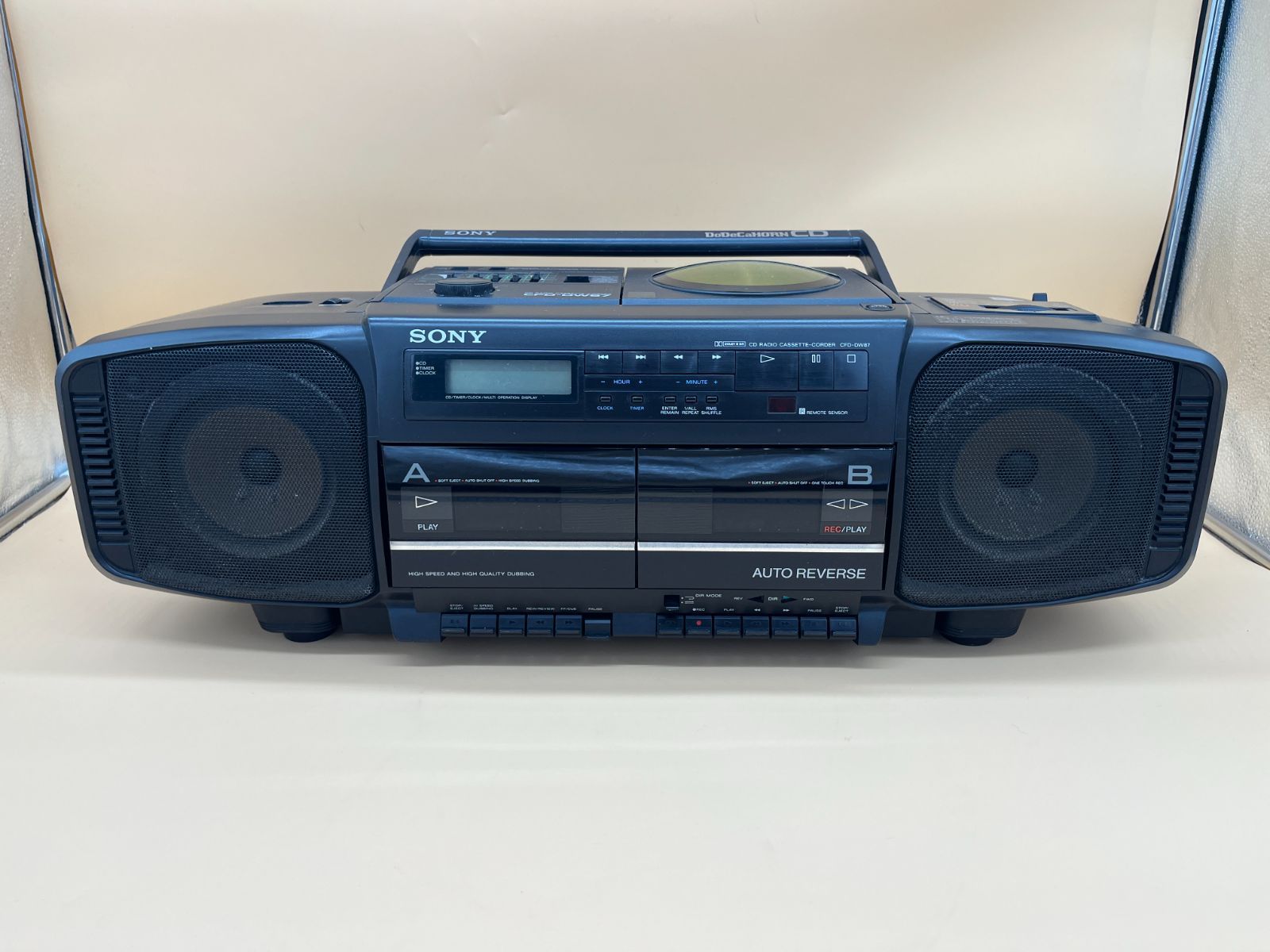 SONY CF-6300 動作品 ソニーラジカセ CASSETTE-CORDER 秘密基地のオーディオ部門（平成20年から～）大改革: 平成の