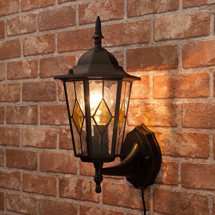 壁照明 アヴェニューウォールランプ ステンドグラス アンティーク調アベニュー 外灯風 取付簡単 LED対応 2703