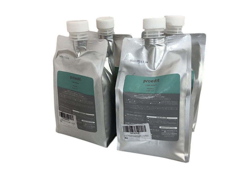 未開栓 LebeL ルベル proedit プロエディット シャンプー ソフトフィット 1000mL 詰替 4点 AMK621801相