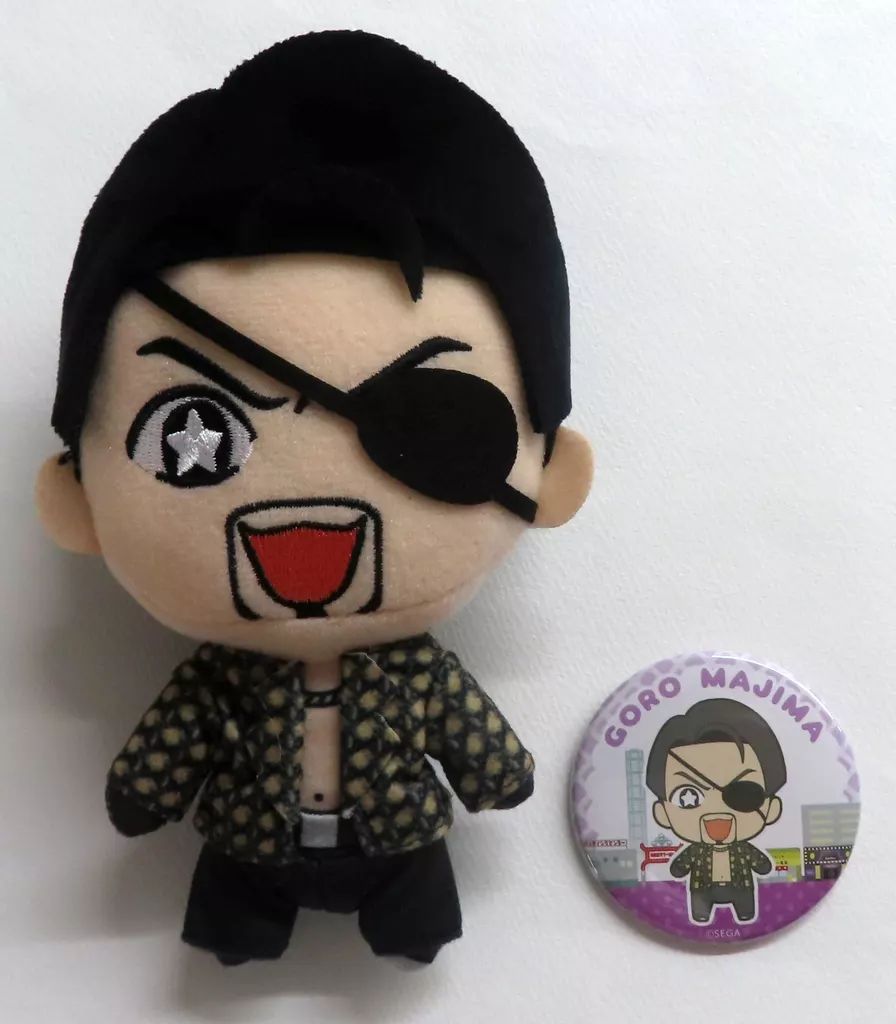 新品未開封　龍が如く 極0 ぬいぐるみ　缶バッジ セット 真島吾朗 中古】グッズセット 真島吾朗 ぬいぐるみ＆缶バッジセット 「龍