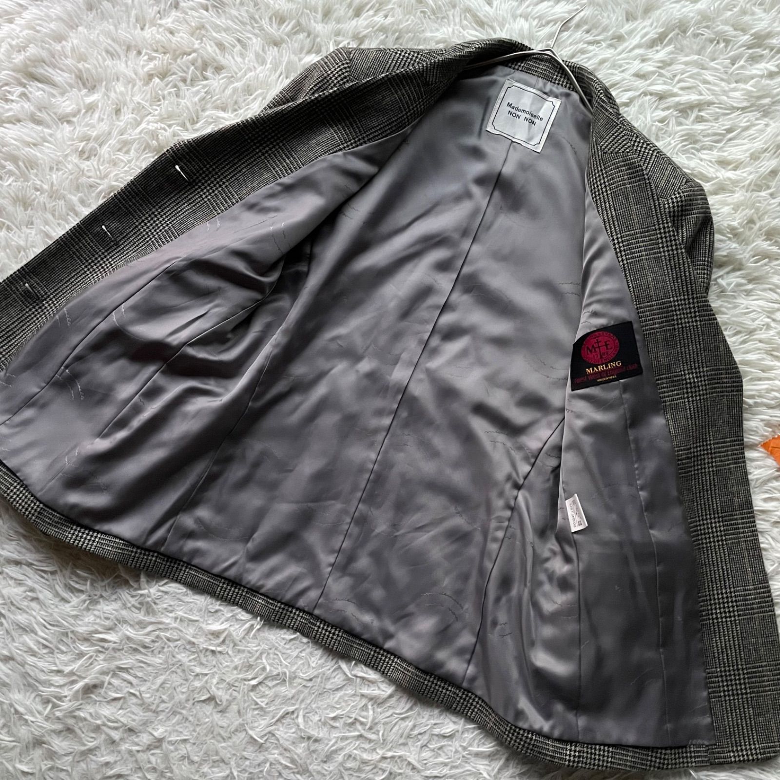 MARLING-EVANSウールグレンチェックセットアップ