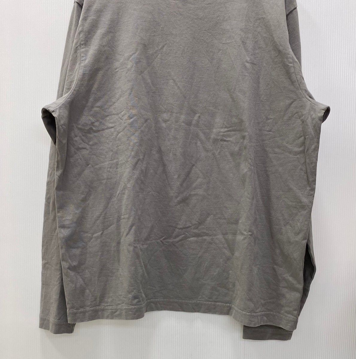 イージー Yeezy Gap long sleeve t-shirt  長袖カットソー 無地 グレー Mサイズ 201MT-2428