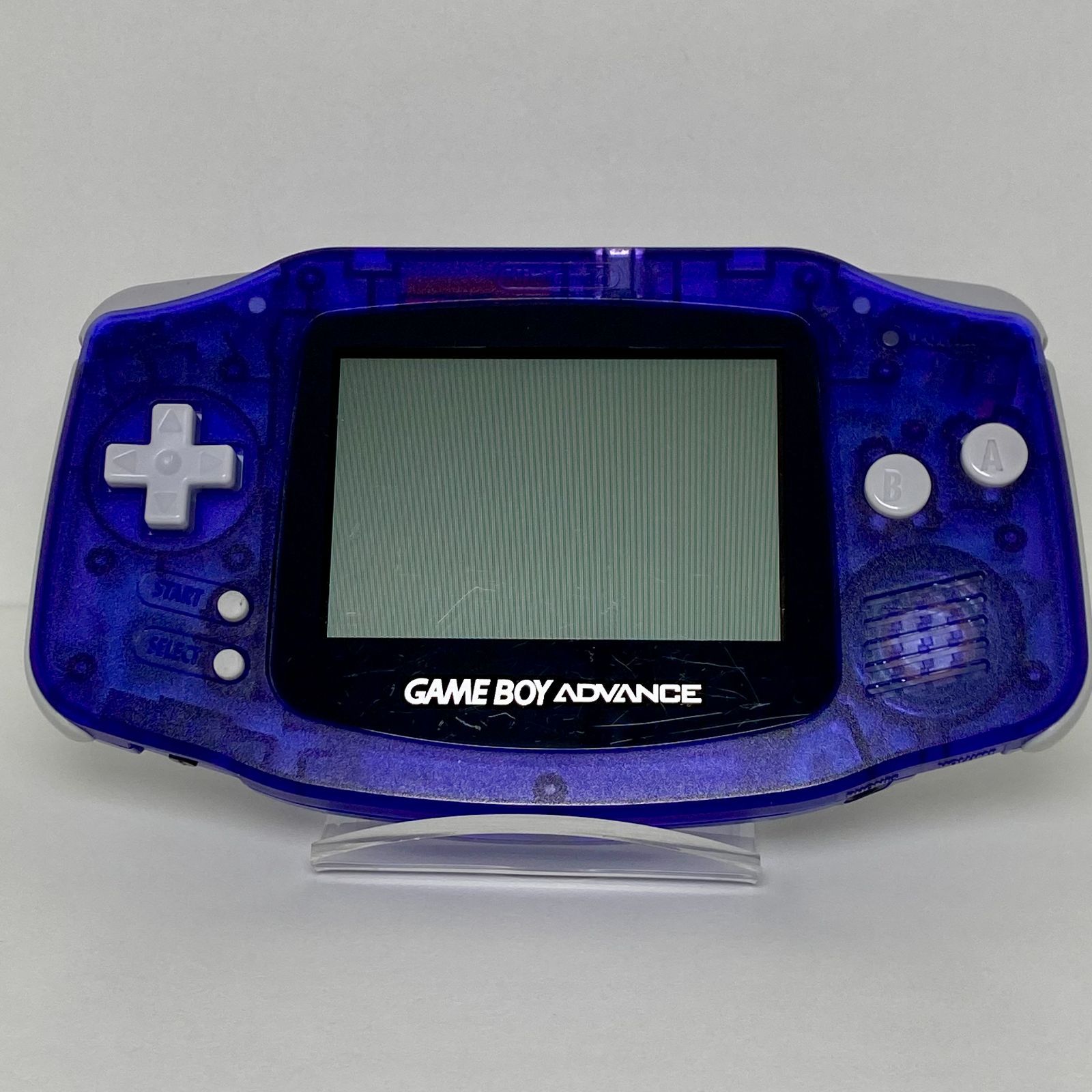 GBA ゲームボーイアドバンス クリアパープル 本体+ソフト3本 GBA ゲームボーイアドバンス クリアパープル 本体+ソフト3本
