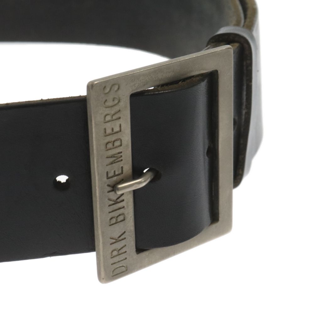 DIRK BIKKEMBERGS DRKロゴ レザーベルト 黒　値下げ中 DIRK BIKKEMBERGS DRKロゴ レザーベルト 黒 値下げ中 メンズ