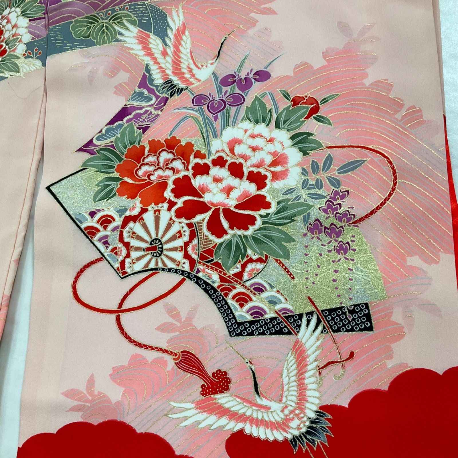 ◇kimono+one◇美品◇産着◇お宮参り◇正絹◇長襦袢付き◇子供着物 