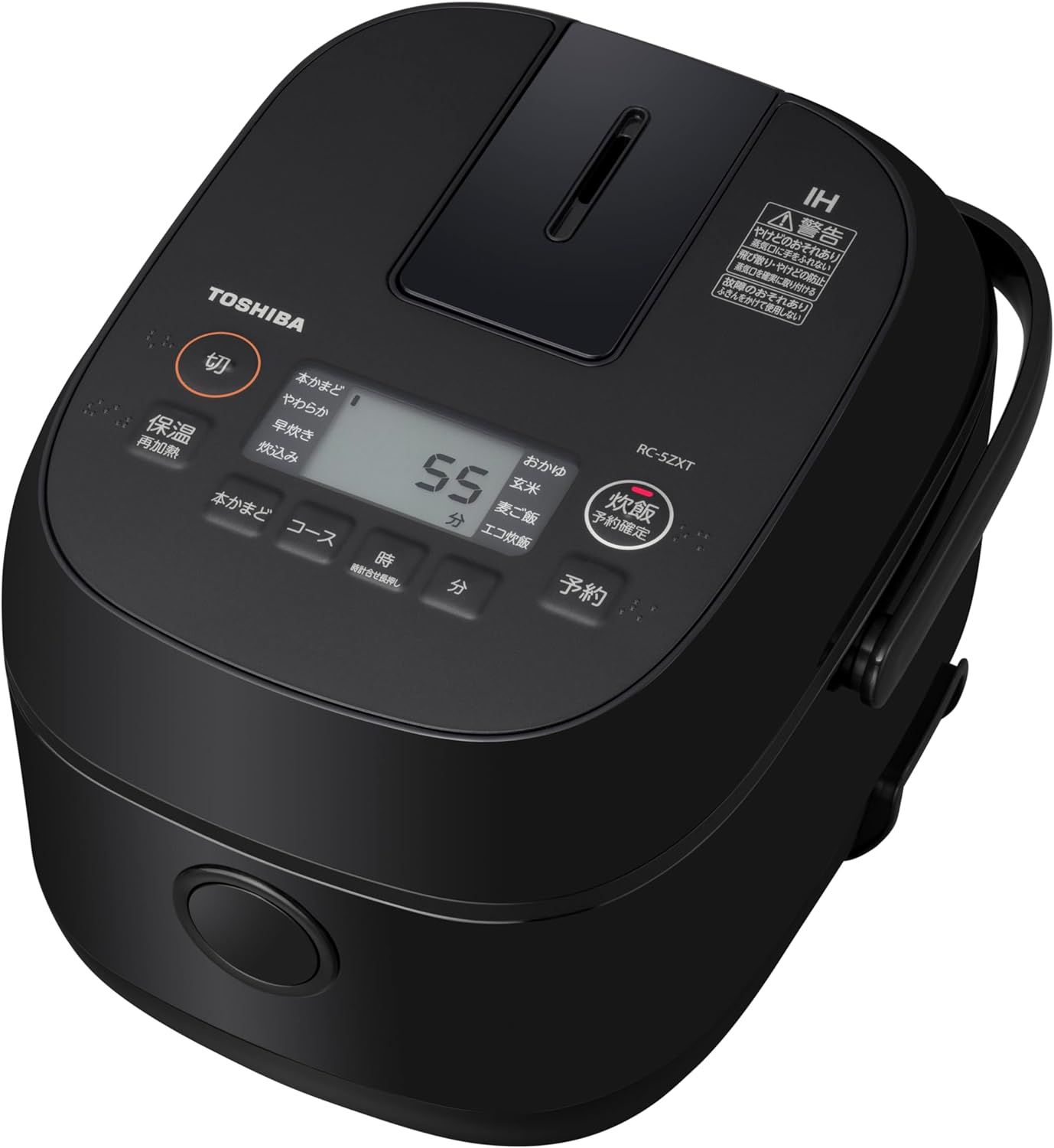 TOSHIBA(東芝) 炊飯器3合 一人暮らし IH rice cooker 玄米 保温白米24時間 RC-5ZXT(K)