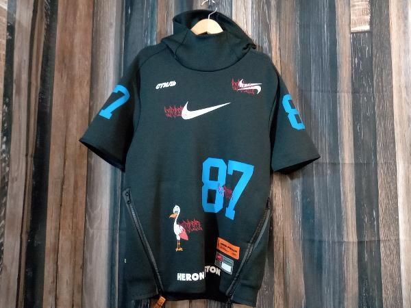 NIKE x HERON PRESTON ナイキxヘロンプレストン 半袖パーカー CI2975-010 ブラック S 