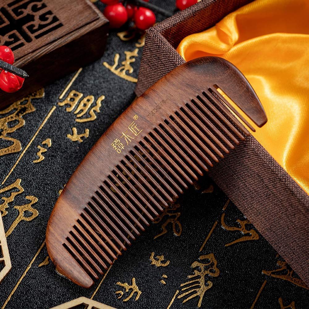 新品・未使用】中国櫛譚木匠黒檀