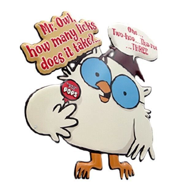 トッツィー ミスターアウル ダイカット エンボス ブリキ看板 アメリカン雑貨