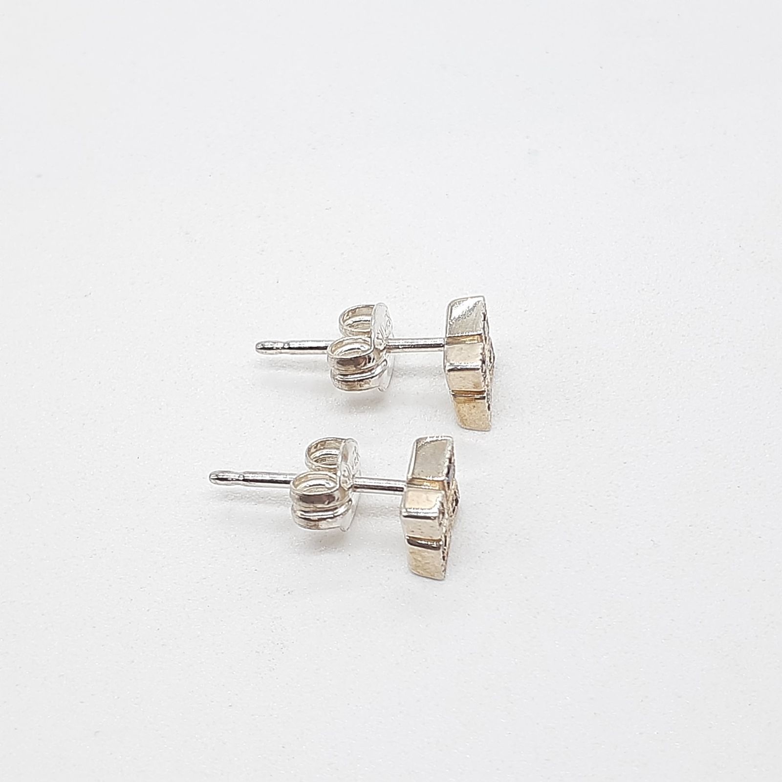 agete アガット ピアス シルバー SILVER 925 ダイヤモンド 0.02ct