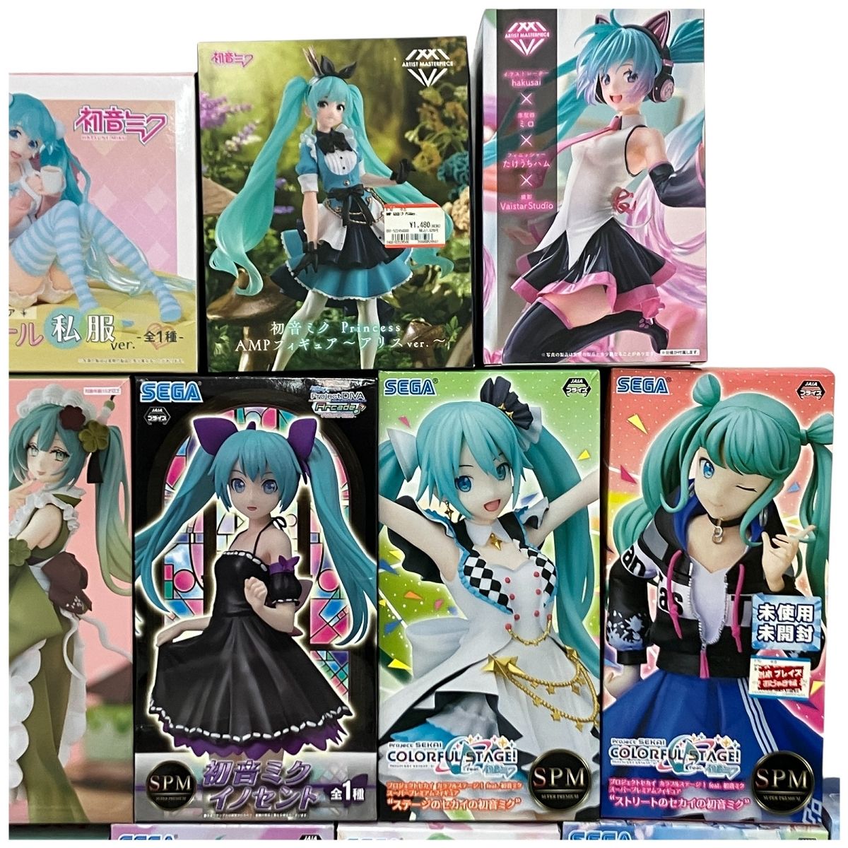 初音ミク プライズフィギュア 16点セット 桜ミク 2023 等 開封