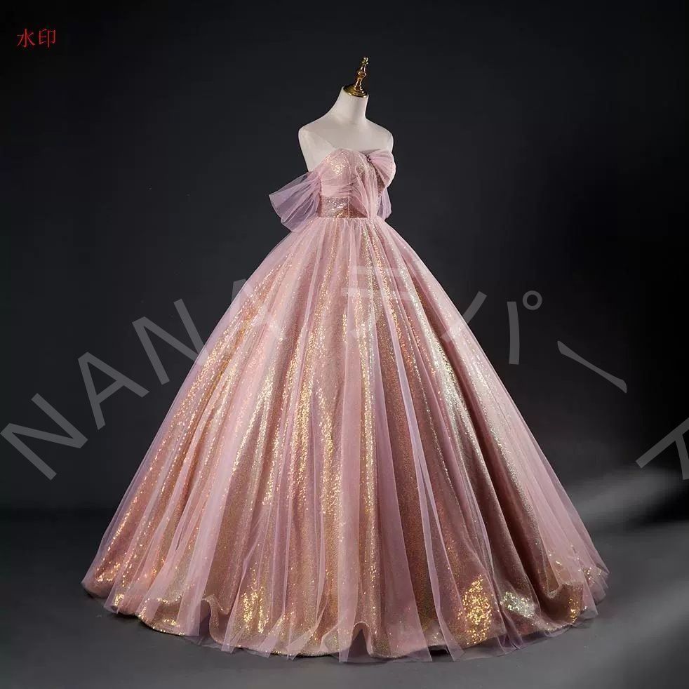 【プリンセスライン】ウェディングドレス　チューブトップ　結婚式　前撮り 楽天市場】花嫁 ウェディングドレス Aライン チューブトップ