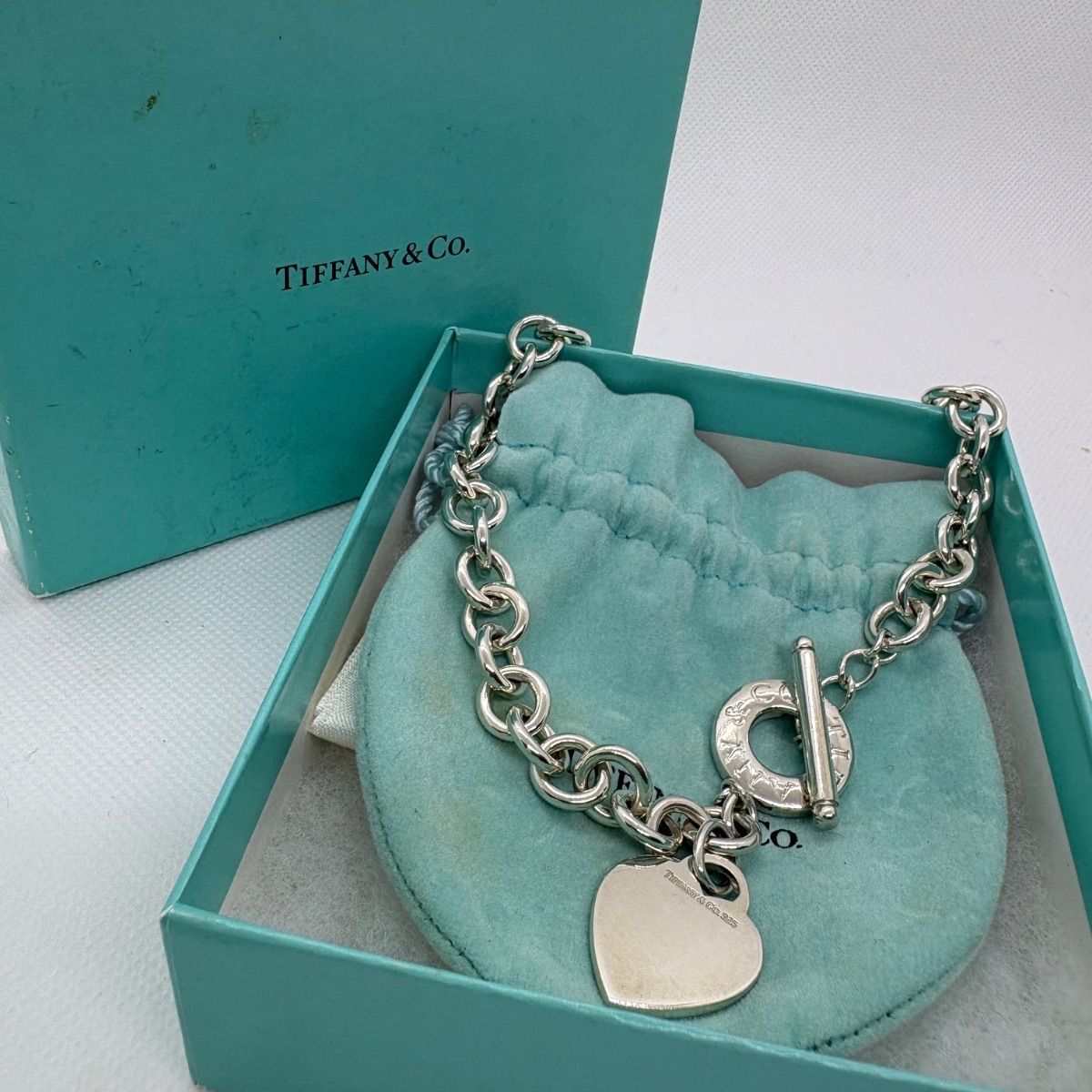 極美品】リターントゥティファニー ハートタグ トグルネックレス