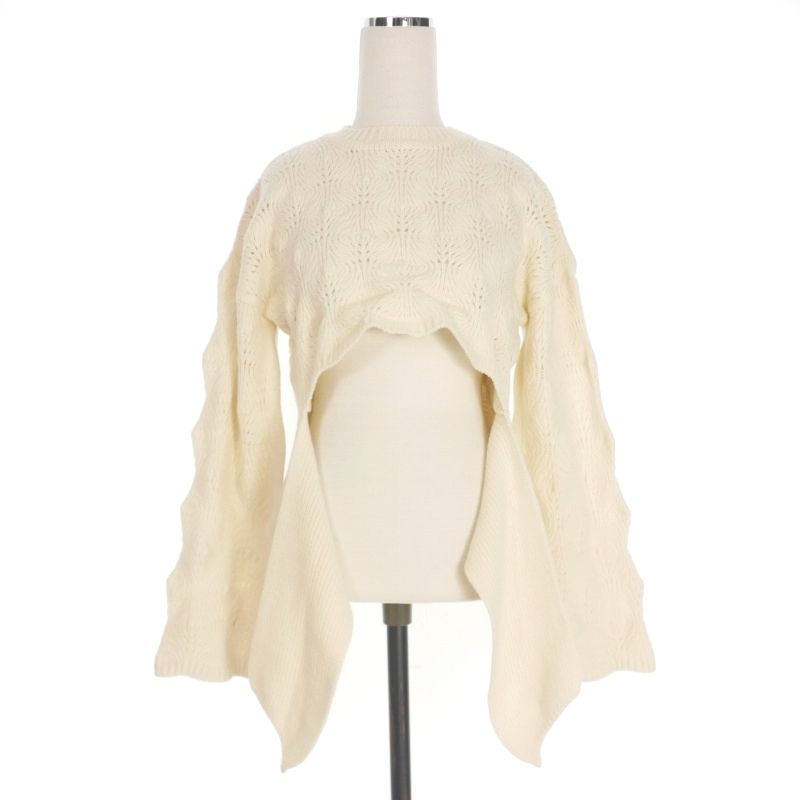 【はぴっ様】限定TAN 19AW ポインテールプルオーバーニット タン TAN ポインテールプルオーバーニット セーター 長袖 F オフ