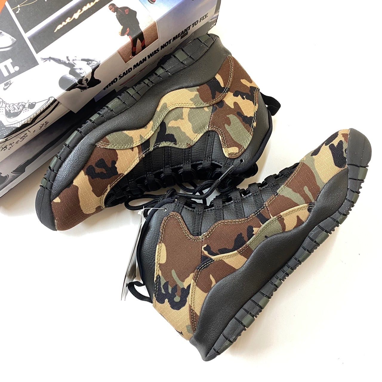 NIKE AIR JORDAN 10 RETRO DESERT CAMO/BLACK-LT CHOCOLATE 310805-201 