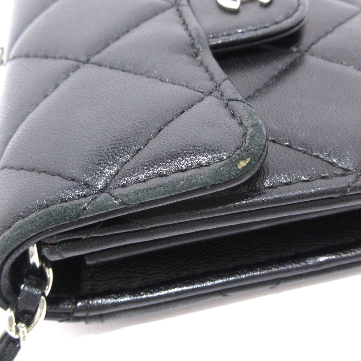 CHANEL(シャネル) 財布 クラシックミニチェーンウォレット,マトラッセ  