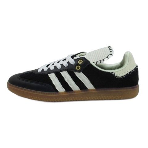 アディダスオリジナルス adidas originals × Wales Bonner SAMBA Pony Tonal Low ウェールズボナー サンバ スニーカー IE0580 コアブラック 23.5cm GY51