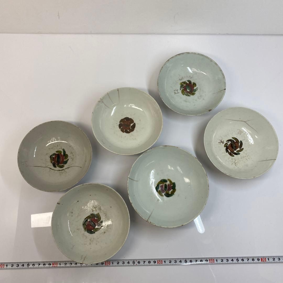 中国民国時代 粉彩鉢 6客 タサチ 東さ6-0529① - メルカリ