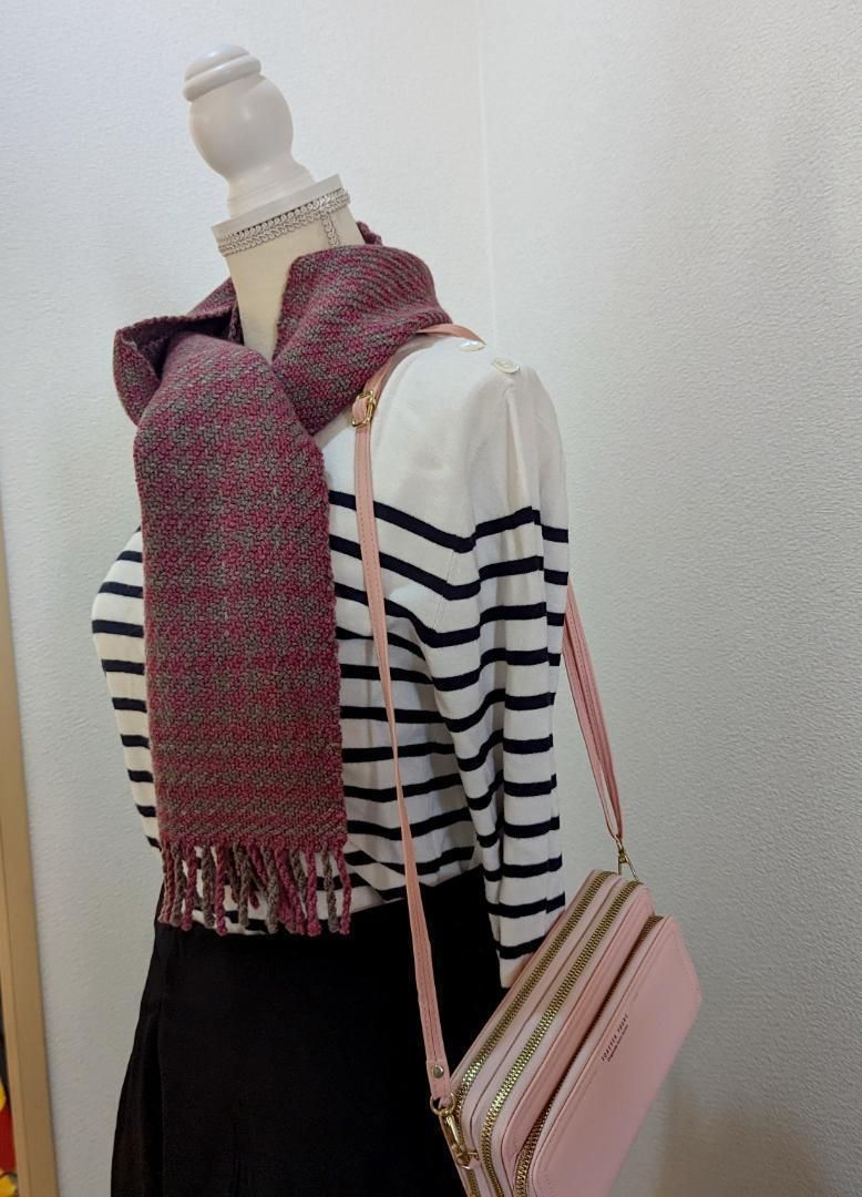 安心のメルカリ便】千鳥格子が素敵なシルクウール製ハンドメイド