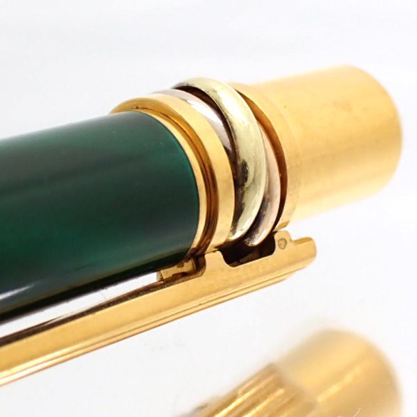 Cartier ボールペン ツイスト式 トリニティ GP マーブル グリーン