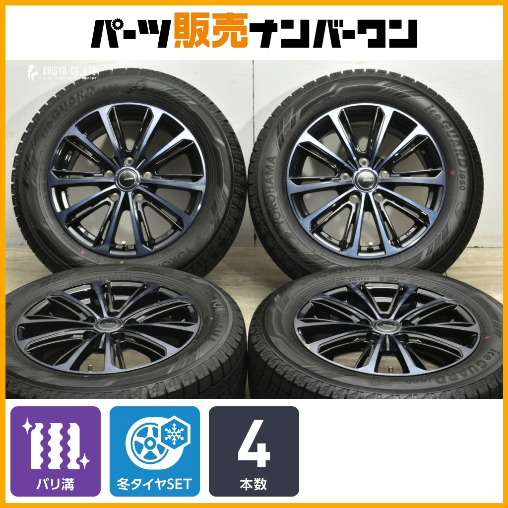 製 バリ溝 DIANELLA W10 16in 6.5J 53 PCD114.3 ヨコハマ アイスガード IG60 215 60R16 CX-3 エスティマ オデッセイ ヴェゼル