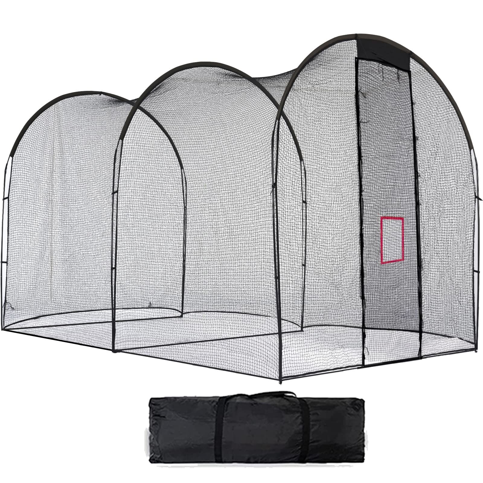 硬式/軟式対応 5x3x3m 野球練習用ネット 防球ネット 防球