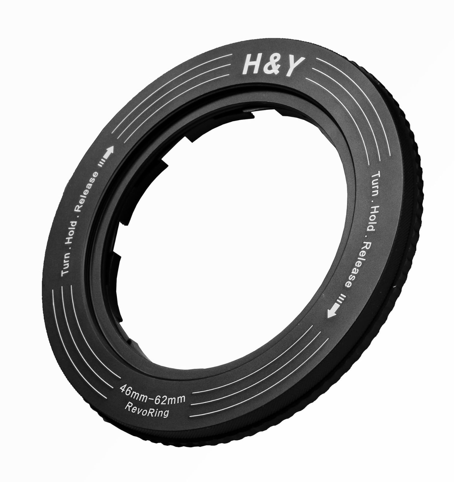 H-Y ステップアップリング REVORING 46-62mm ブラック レボリング フィルター径変換アダプター 67mmフィルター用 可変式 RS62