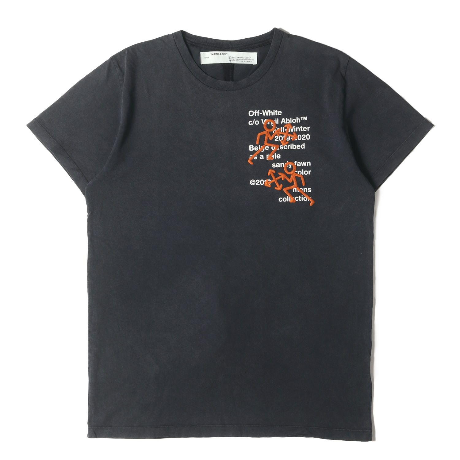 OFF-WHITE オフホワイト Tシャツ サイス:L / ヴィンテージ加工