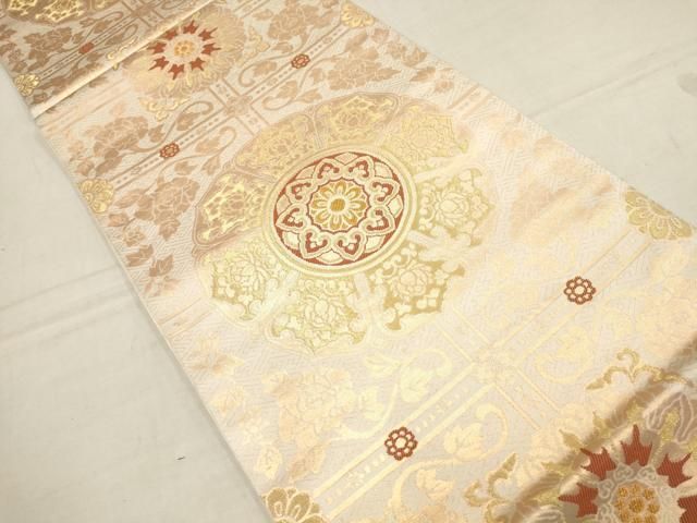 袋帯 金彩 美しい正倉院模様 正絹 着物 RO-3282 袋帯 金彩 美しい正倉院模様 正絹 着物 RO-3282 - メルカリ