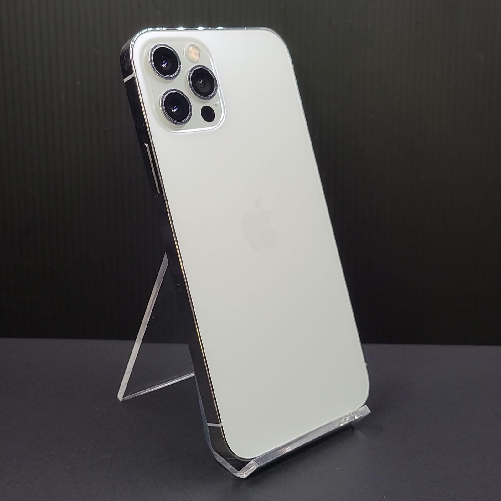 【全額返金保証】【最速発送】Apple iPhone 12 Pro 128GB シルバー au SIMフリー 動作確認済 84%
