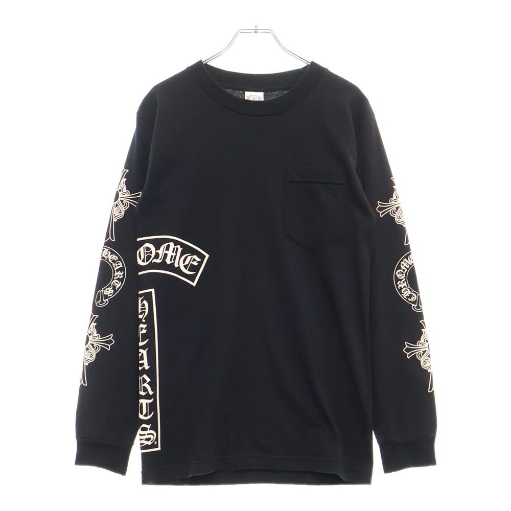 CHROME HEARTS クロムハーツ OLD Logo L|S Tee モデル マルチロゴ長袖Tシャツ ブラック