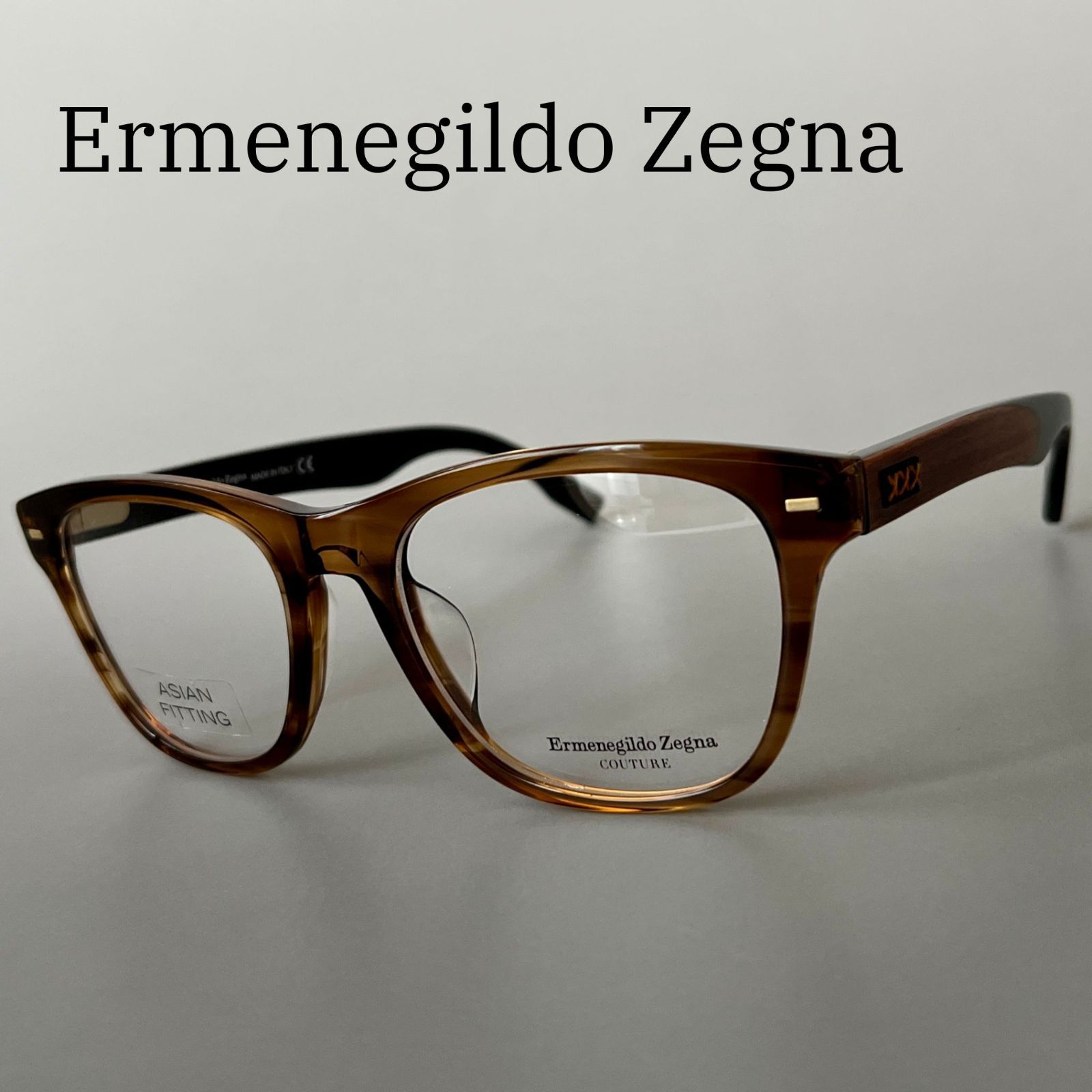 エルメネジルドゼニア メガネ Ermenegildo Zegna ウェリントン 