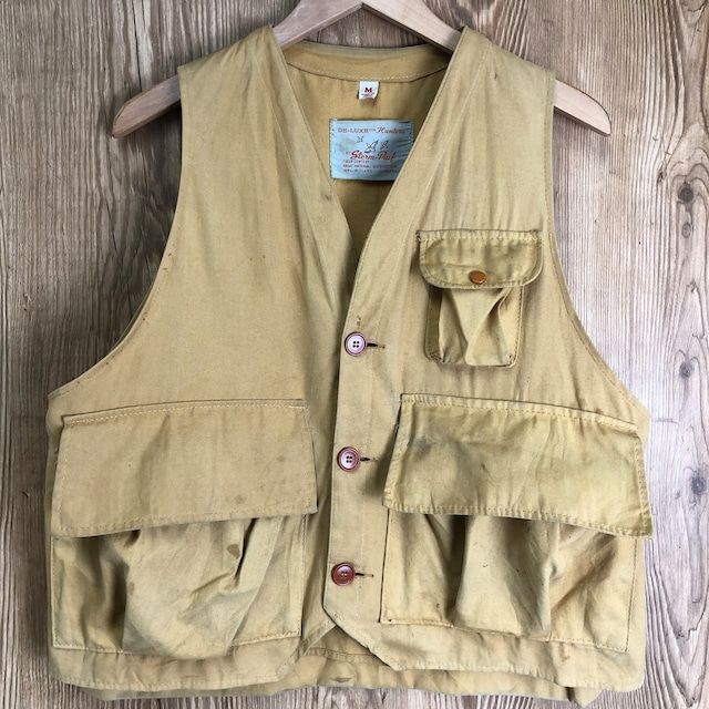 ハンティングベスト　ビンテージ　MADE IN USA 50s usa製ハンティングベストvintage ストラップベスト