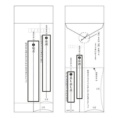 きれいな宛名が書ける封筒 縦