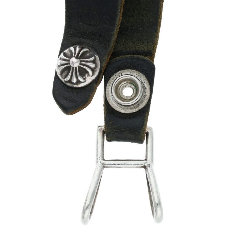 クロムハーツ BELT LOOP クロスボールボタンレザーベルトループ メンズ