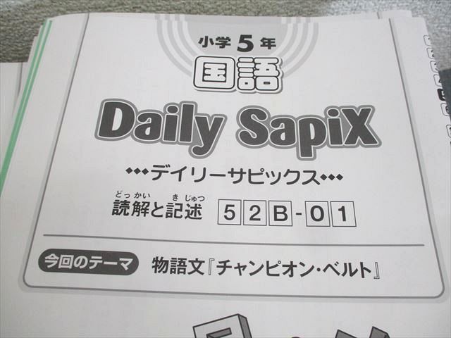 SAPIX 小5 国語 デイリー/スプリング/サマー/ウインター