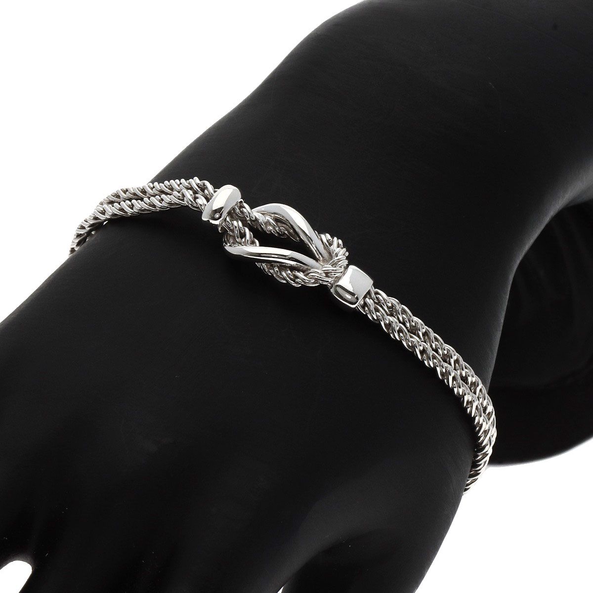 TIFFANY&Co. ティファニー センターノット ダブルロープ ブレスレット 