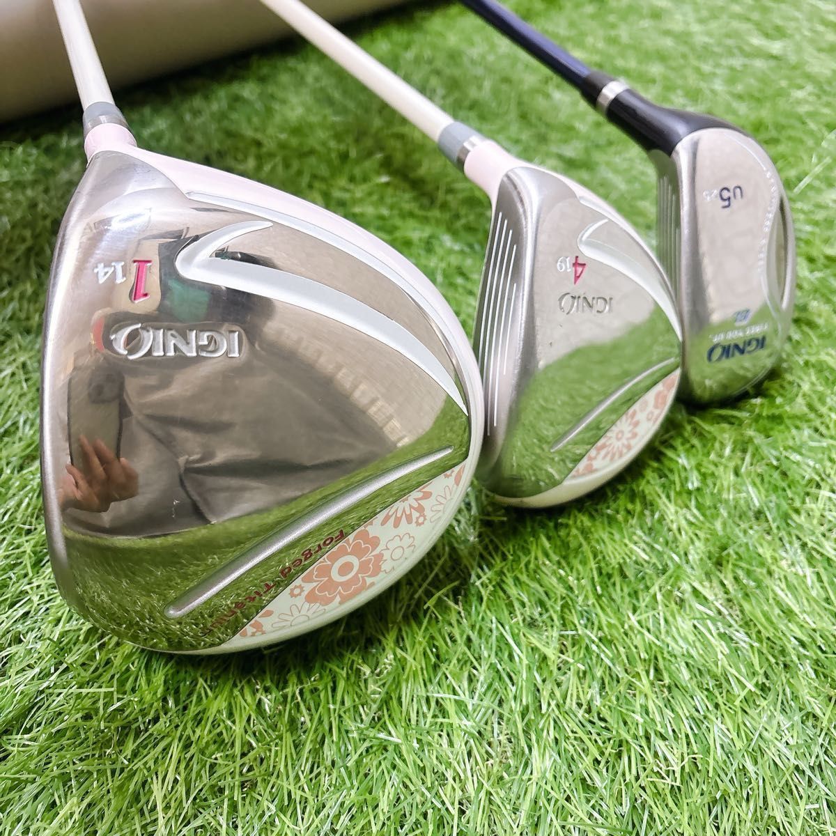 おすすめ イグニオ レディースゴルフ 8本セット キャディバッグ付き フレックスL 右利き IGNIO 入門 コースデビュー 女性