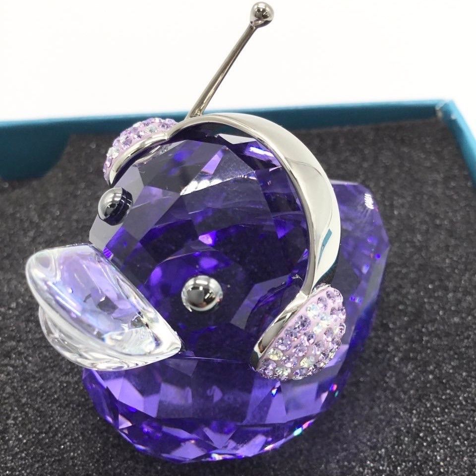 Swarovski Happy Ducks 紫色 置物