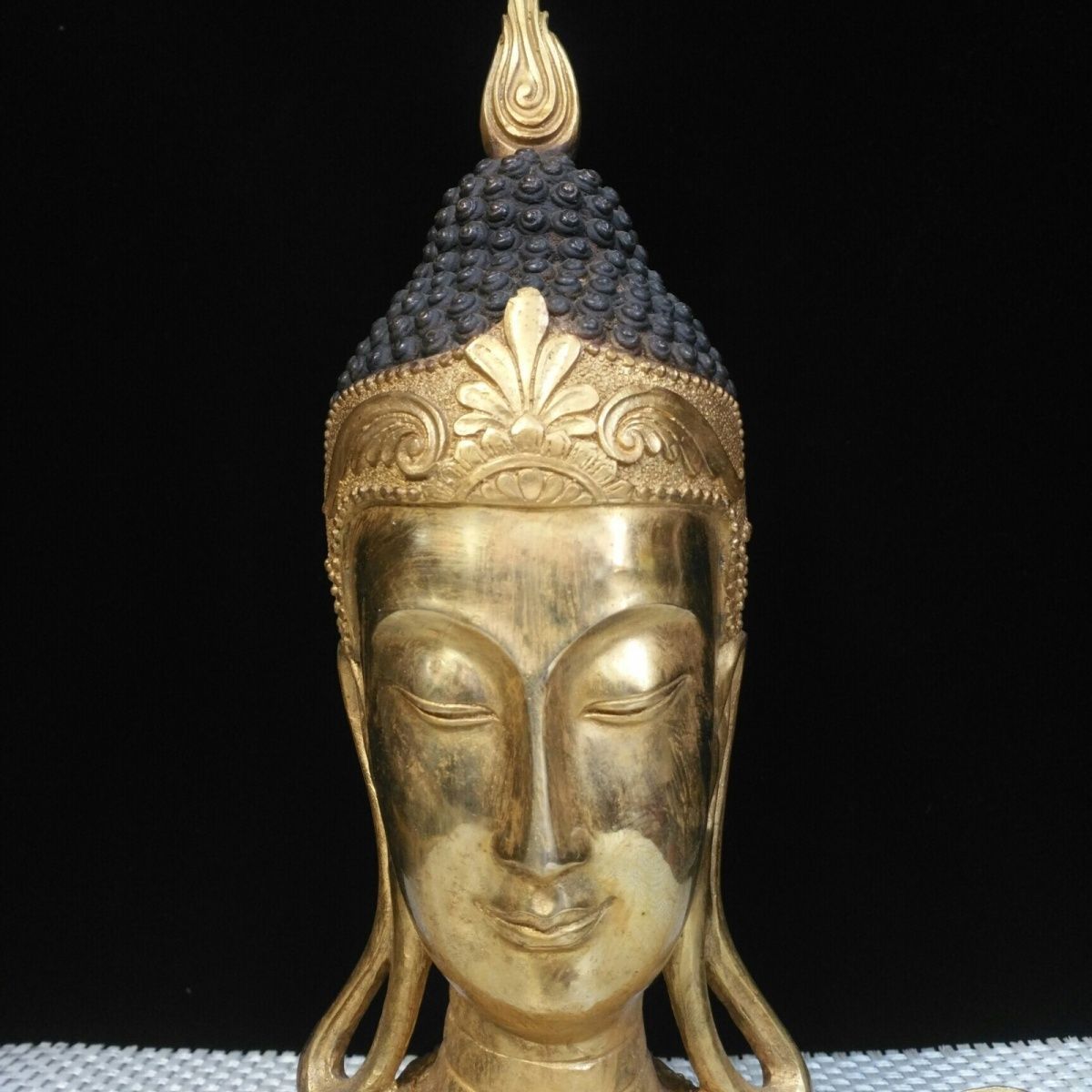 古美術・タイ仏教・旧蔵銅鎏金【釈迦牟尼仏】・純手作り・供養仏像・風水開運・置物 古美術・タイ仏教・旧蔵銅鎏金【釈迦牟尼仏】・純手作り・供養