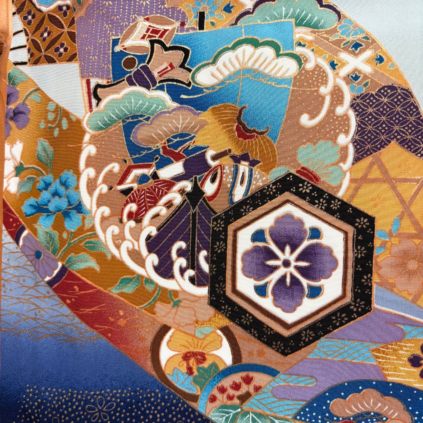 七五三 男の子 着物 袴上 正絹 記念 和装 鷹 鷲 七五三5歳男の子セット正絹