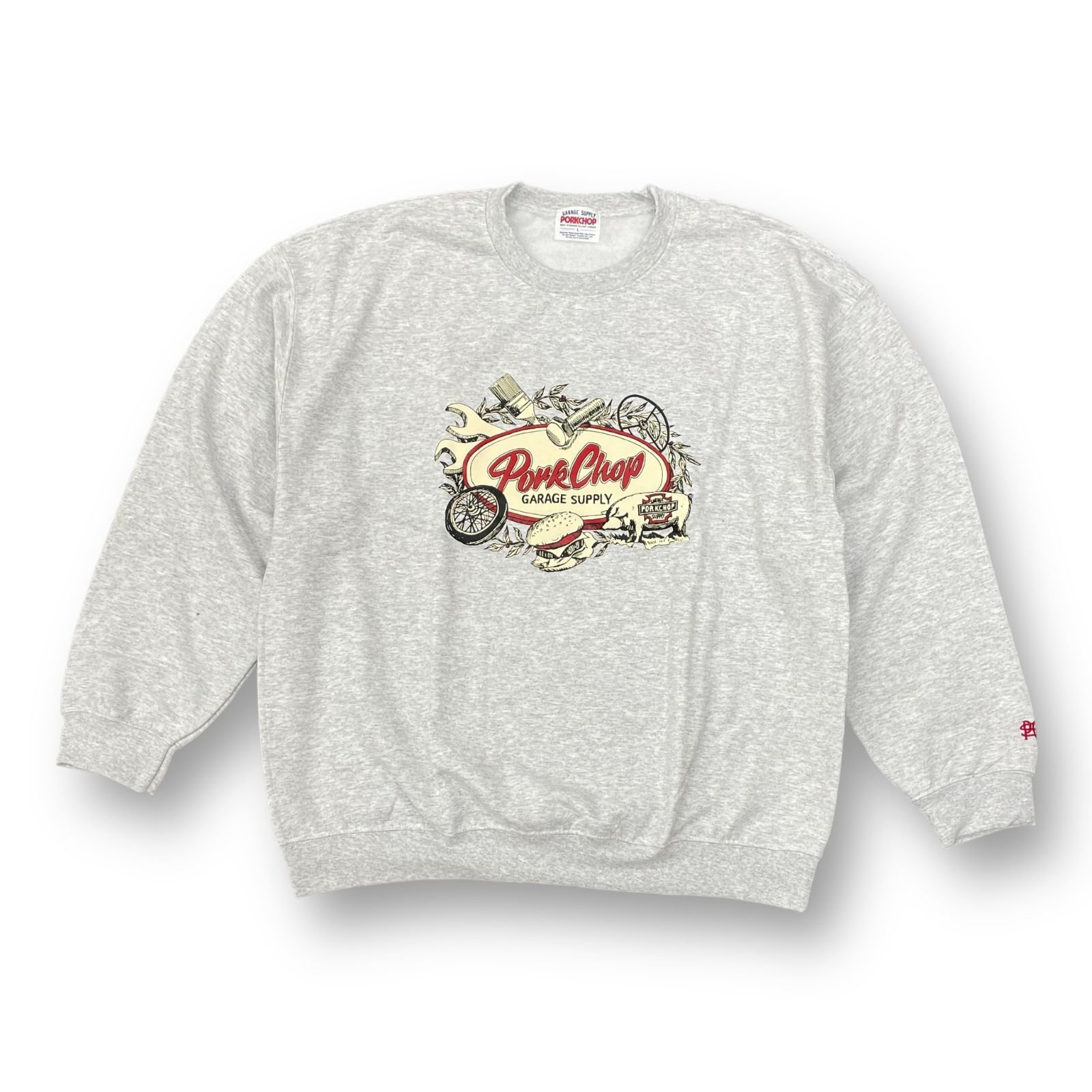 定価12100円 未使用品 PORKCHOP GARAGE SUPPLY 22AW OVAL＆STUFF SWEAT 