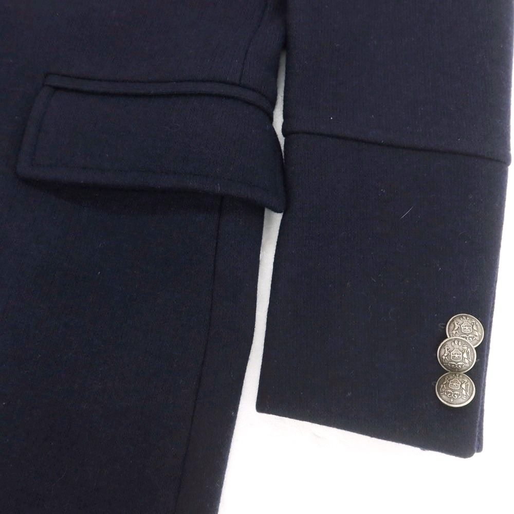 ウールポリエステル ダブルブレストコート