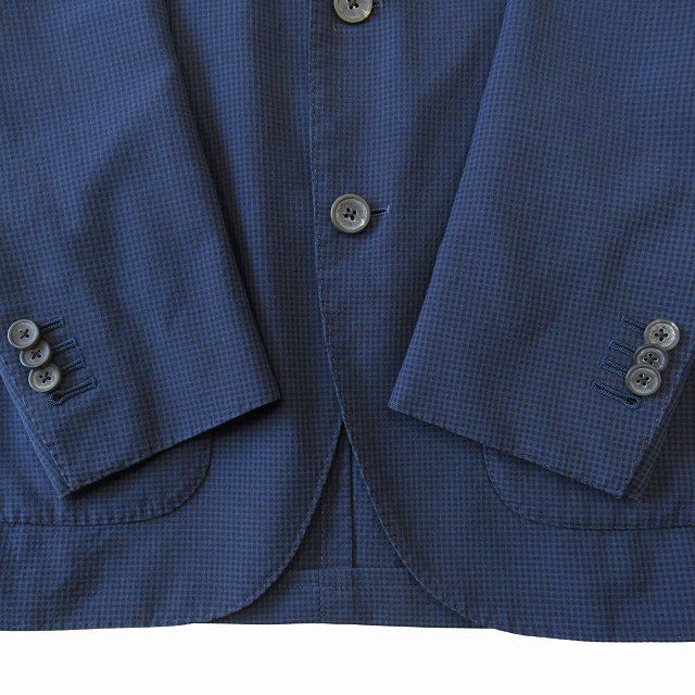 よし様 ラルディーニ LARDINI チェック サマーウール テーラード ジャケット